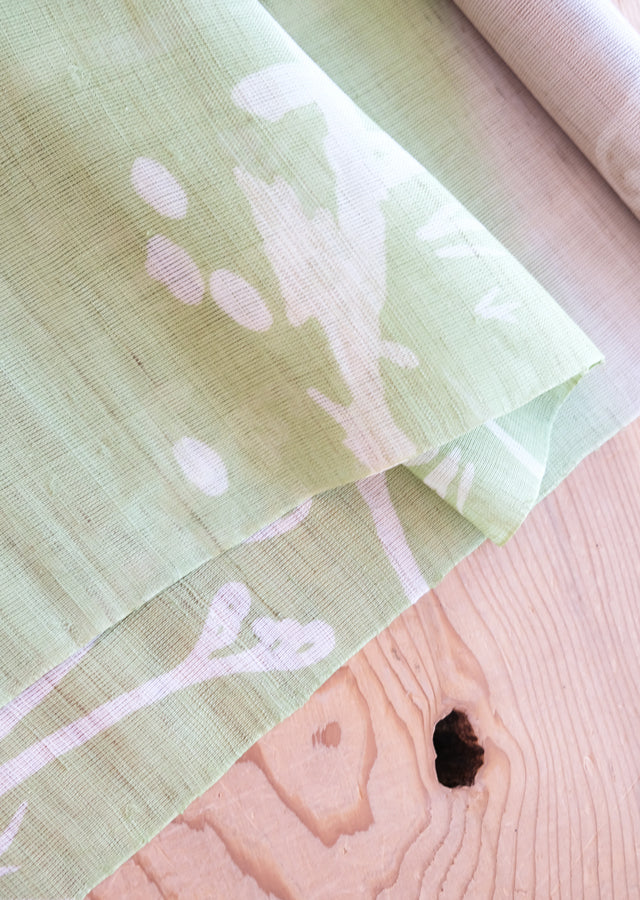 Hand-dyed Linen Noren (Japanese Doorway Curtain) - Bracken - , Kyoto Noren