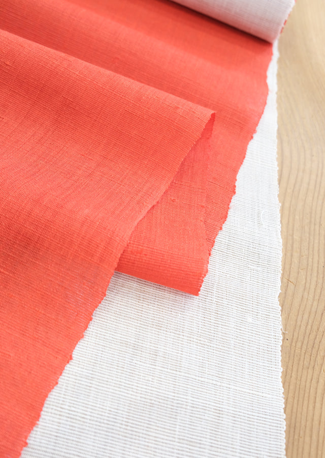Hand-dyed Linen Noren (Japanese Doorway Curtain) - Crane and Turtle - , Kyoto Noren