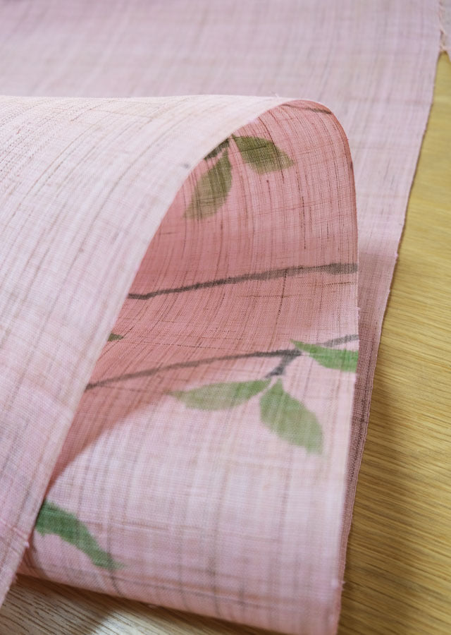 Hand-dyed Linen Noren (Japanese Doorway Curtain) - Dogwood - , Kyoto Noren