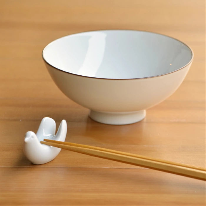 Hasami Yaki(ware) Bird Shaped Chopstick Rest Set of 2pcs , Japanese Hasami Ware Chopstick Rest