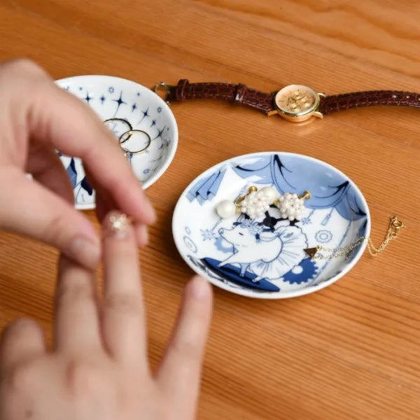 Hasami Yaki(ware) Small Plate Set of 5pcs - Animal -, Japanese Hasami ware plate