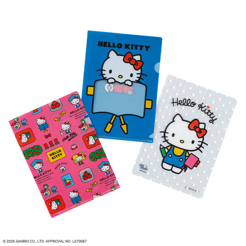 Hello Kitty: Hobonichi Folder Set of 3 for A6 Size, 2027 Hobonichi Accessories