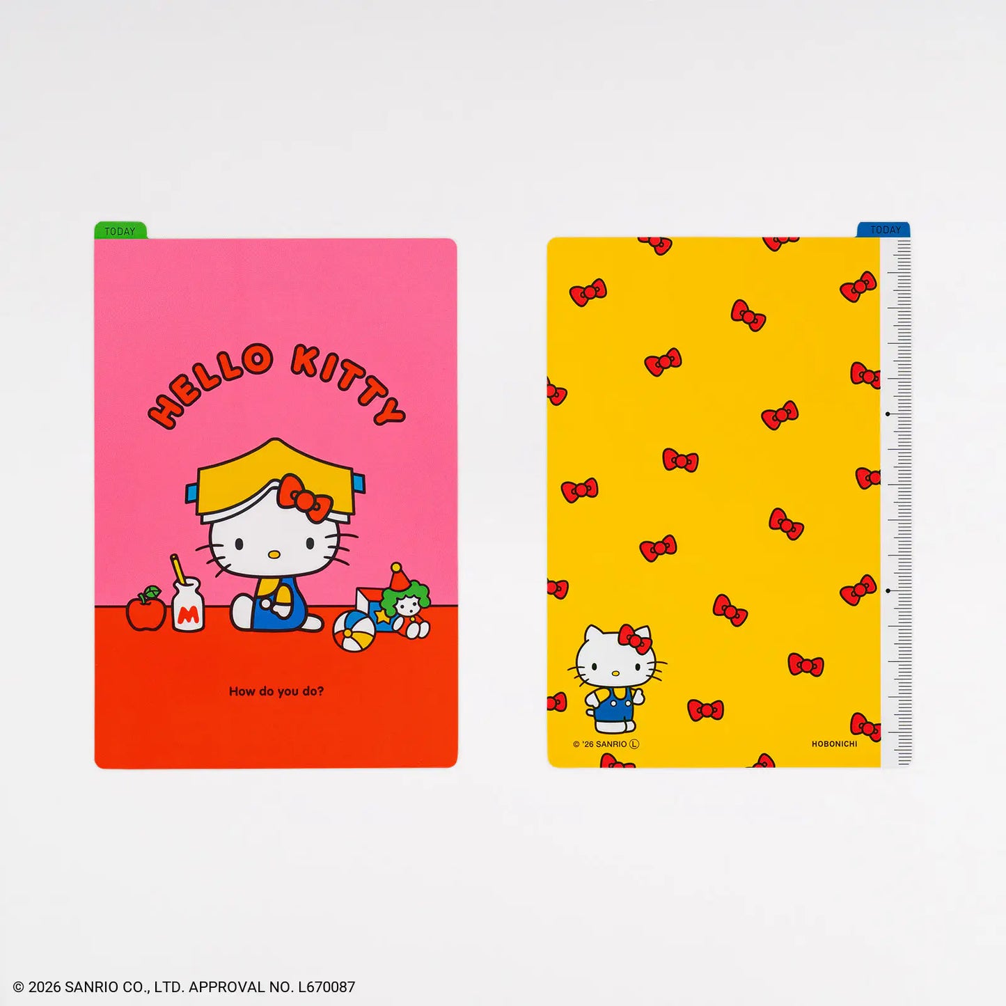 Hello Kitty: Hobonichi Pencil Board For A6 Size / A5 Size / Weeks, 2027 Hobonichi Accessories