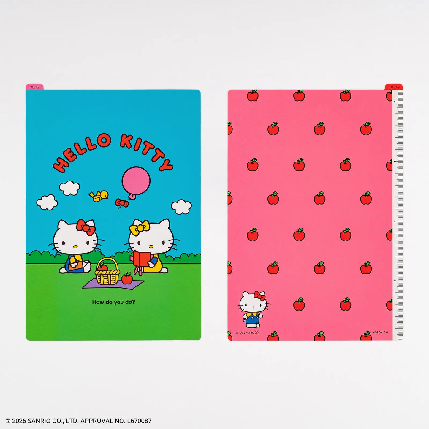 Hello Kitty: Hobonichi Pencil Board For A6 Size / A5 Size / Weeks, 2027 Hobonichi Accessories