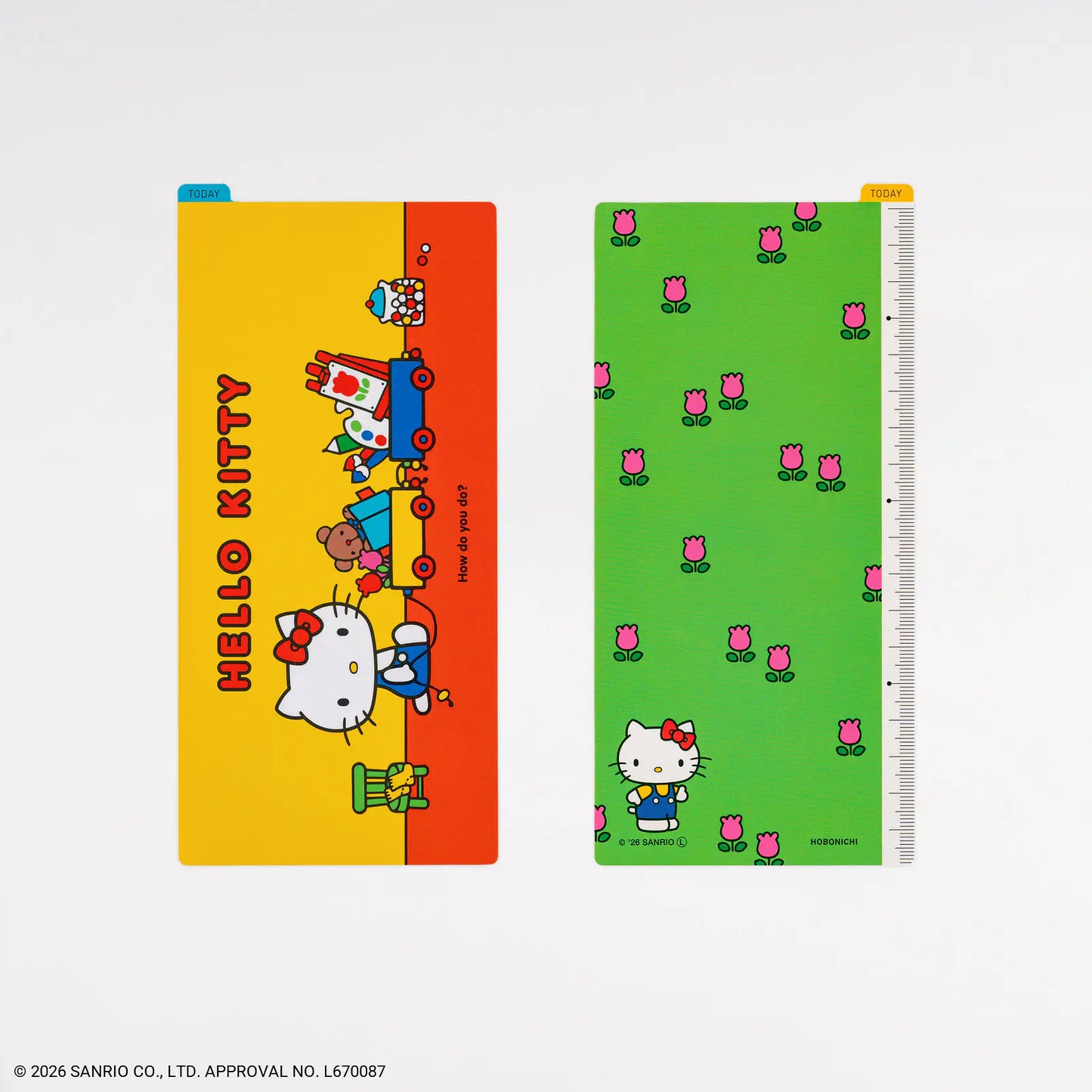 Hello Kitty: Hobonichi Pencil Board For A6 Size / A5 Size / Weeks, 2027 Hobonichi Accessories