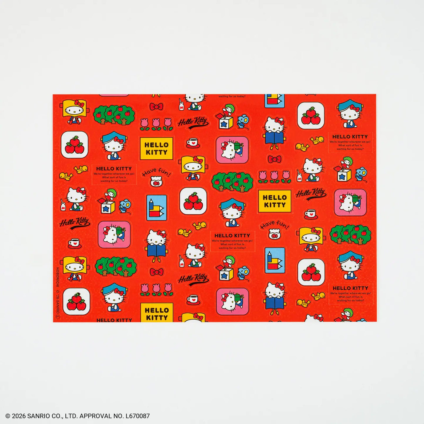Hello Kitty: Stickers (Techo and Friends), 2027 Accessories