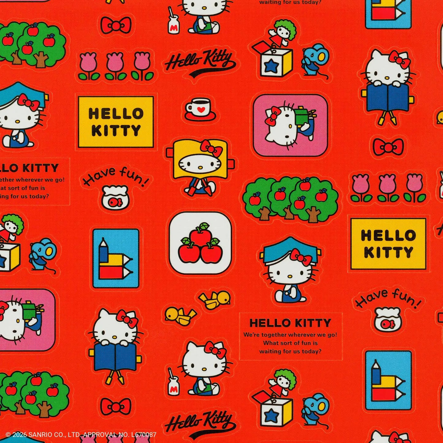 Hello Kitty: Stickers (Techo and Friends), 2027 Accessories