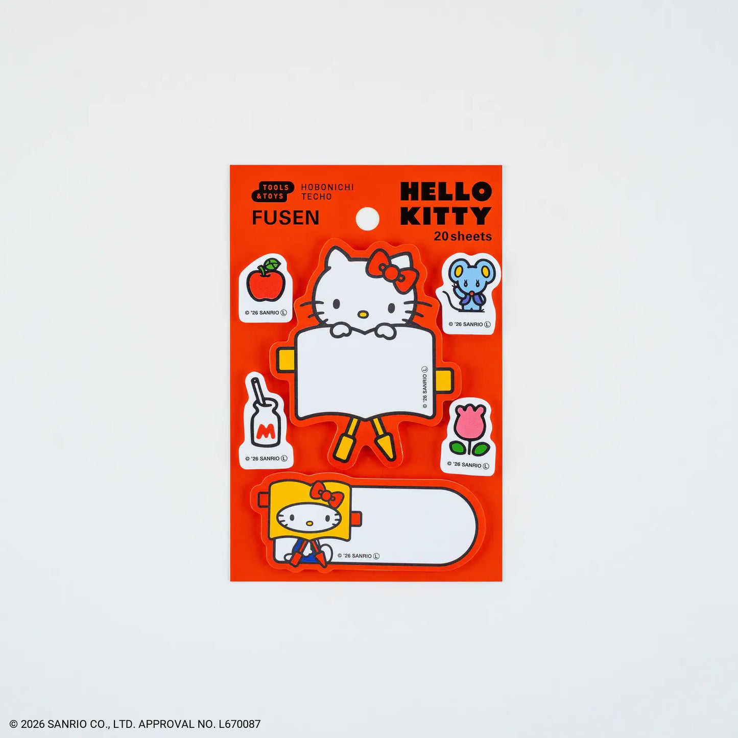 Hello Kitty: Sticky Notes, 2027 Hobonichi Accessories