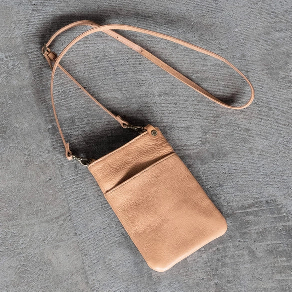 High Quality Tochigi Leather Cell Phone Bag, Phone Pouch, Smartphone Case, Handmade in Japan