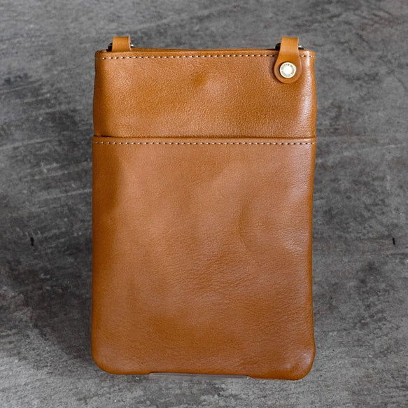 High Quality Tochigi Leather Cell Phone Bag, Phone Pouch, Smartphone Case, Handmade in Japan