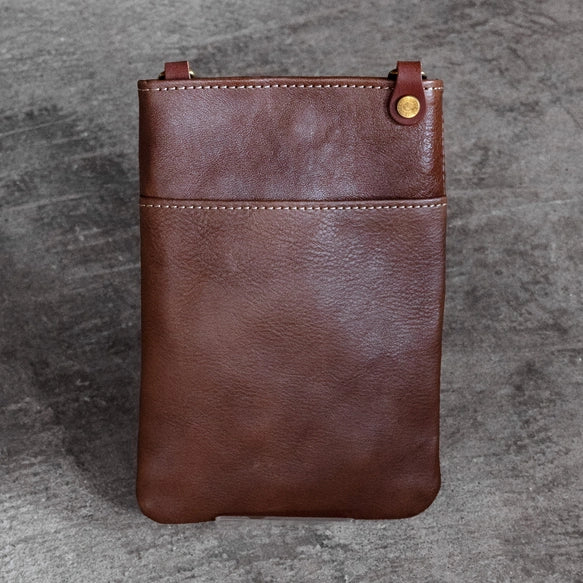 High Quality Tochigi Leather Cell Phone Bag, Phone Pouch, Smartphone Case, Handmade in Japan