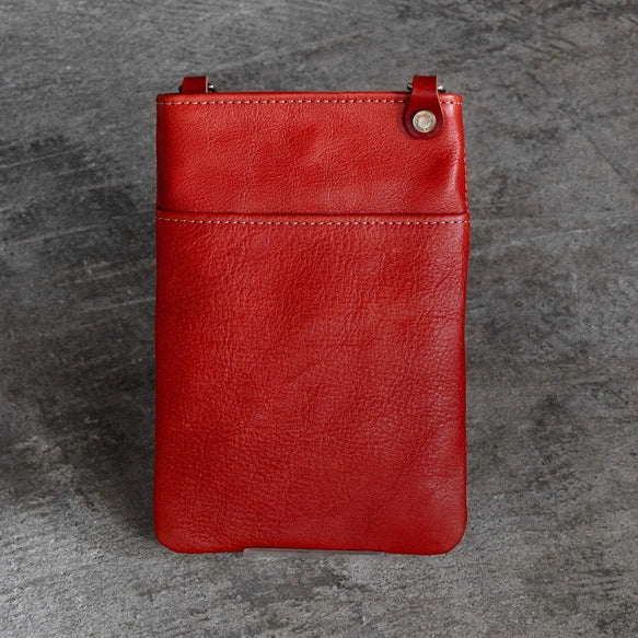High Quality Tochigi Leather Cell Phone Bag, Phone Pouch, Smartphone Case, Handmade in Japan