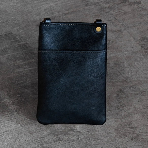 High Quality Tochigi Leather Cell Phone Bag, Phone Pouch, Smartphone Case, Handmade in Japan