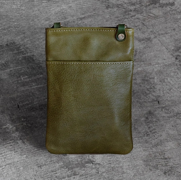 High Quality Tochigi Leather Cell Phone Bag, Phone Pouch, Smartphone Case, Handmade in Japan