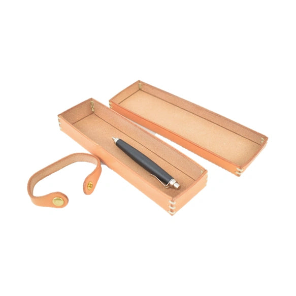High Quality Tochigi Leather Pencil Case, Handmade in Japan, Japanese leather pencil case, Japanese leather pen case