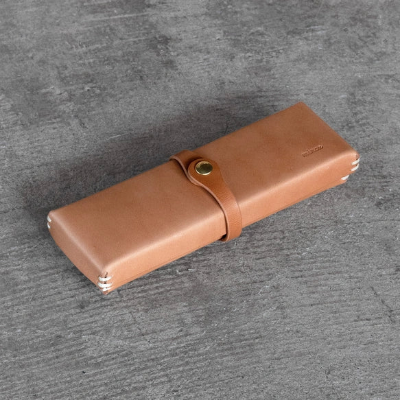 High Quality Tochigi Leather Pencil Case, Handmade in Japan, Japanese leather pencil case, Japanese leather pen case