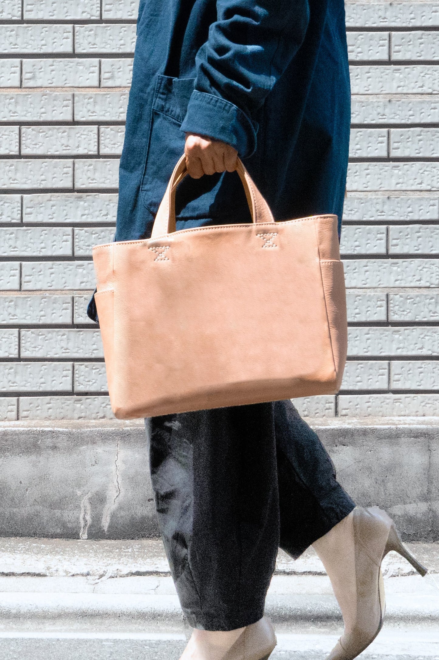 High Quality Tochigi Leather Tote Bag, Handmade in Japan