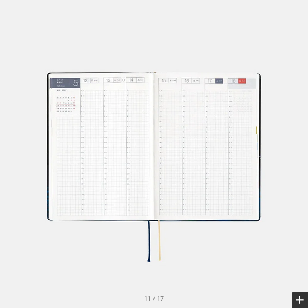 Hobonichi Techo 2025 Hiroko Kubota: Crescent Moon Delivery HON / A5 Size / Daily / Jan start / Mon start - English Edition