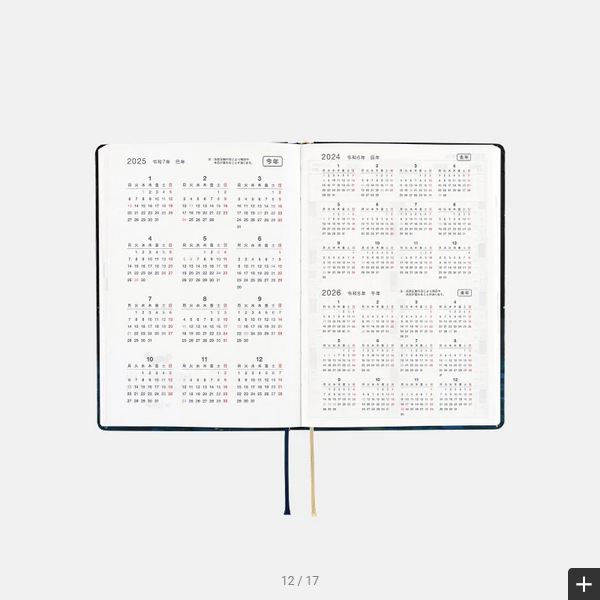 Sale! Hobonichi Techo 2025 Hiroko Kubota: Crescent Moon Delivery HON / A6 Size / Daily / Jan start / Mon start - English Edition
