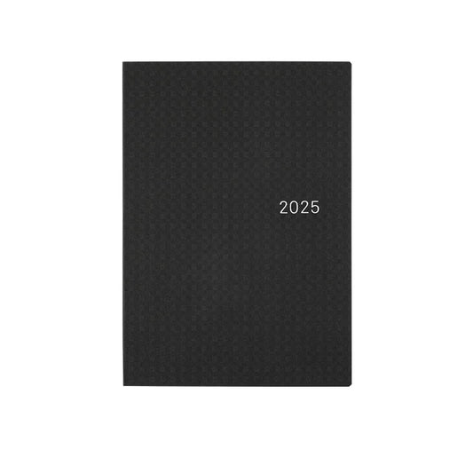 Sale! Hobonichi Techo 2025 Paper Series: Black Gingham HON / A5 Size / Daily / Jan start / Mon start - English Edition