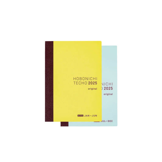 Hobonichi Techo 2025 Japanese Original Avec Books (January Start) A6 Size / Daily 6-month x 2 book set / Jan start / Mon start