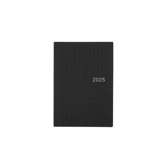 Sale! Hobonichi Techo 2025 Paper Series: Black Gingham HON / A6 Size / Daily / Jan start / Mon start - English Edition