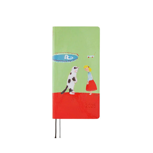 Hobonichi Techo 2025 Keiko Shibata: Thanks for your hard work, Aoki-san Weeks Hardcover Book / Weekly Horizontal / January start / Monday start - English Edition