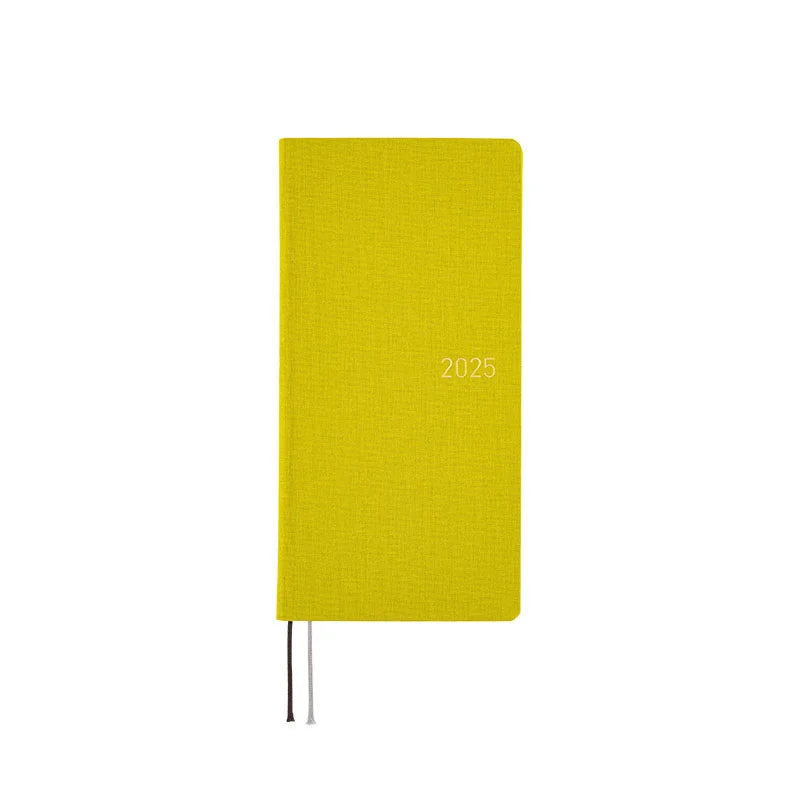 Hobonichi Techo 2025 Colors: Pistachio Weeks Hardcover Book / Weekly Horizontal / January start / Monday start - English Edition