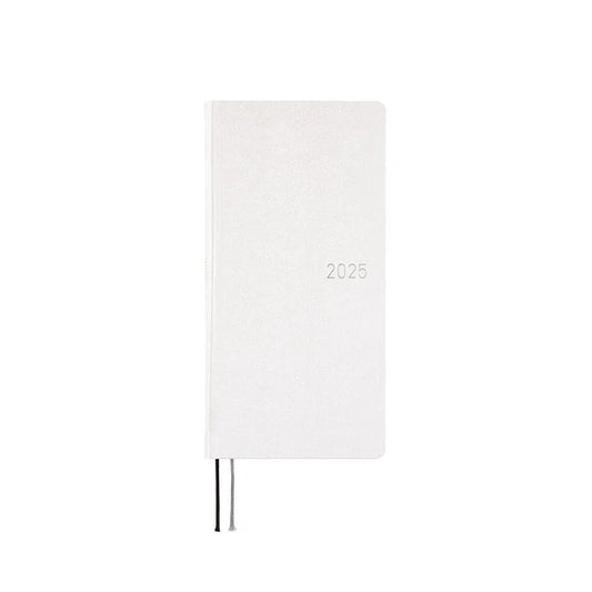Sale! Hobonichi Techo 2025 Paper Series: Platinum White Weeks Hardcover Book / Weekly Horizontal / January start / Monday start - English Edition