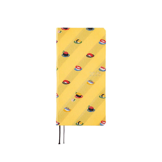 Hobonichi Techo 2025 Bow & Tie: Sushi Weeks Hardcover Book / Weekly Horizontal / January start / Monday start - English Edition