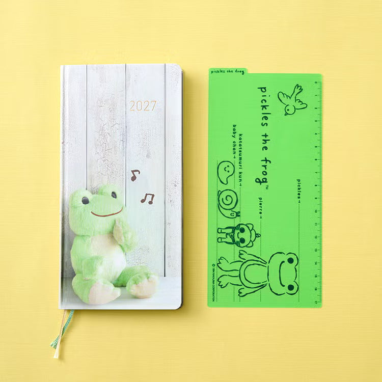 Hobonichi Techo 2027 custom edition - Pickles the Frog Weeks Hardcover Book (Japanese)  / Weekly Horizontal / Jan start / Mon start - Japanese Edition