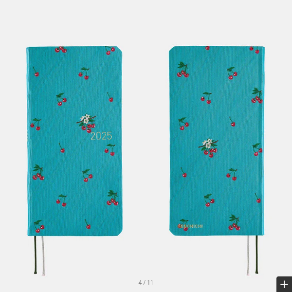 Sale! Hobonichi Techo 2025 Bow & Tie: Cherry Weeks Hardcover Book / Weekly Horizontal / January start / Monday start - English Edition