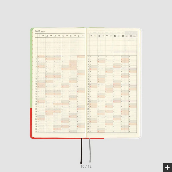 Hobonichi Techo 2025 Keiko Shibata: Thanks for your hard work, Aoki-san Weeks Hardcover Book / Weekly Horizontal / January start / Monday start - English Edition