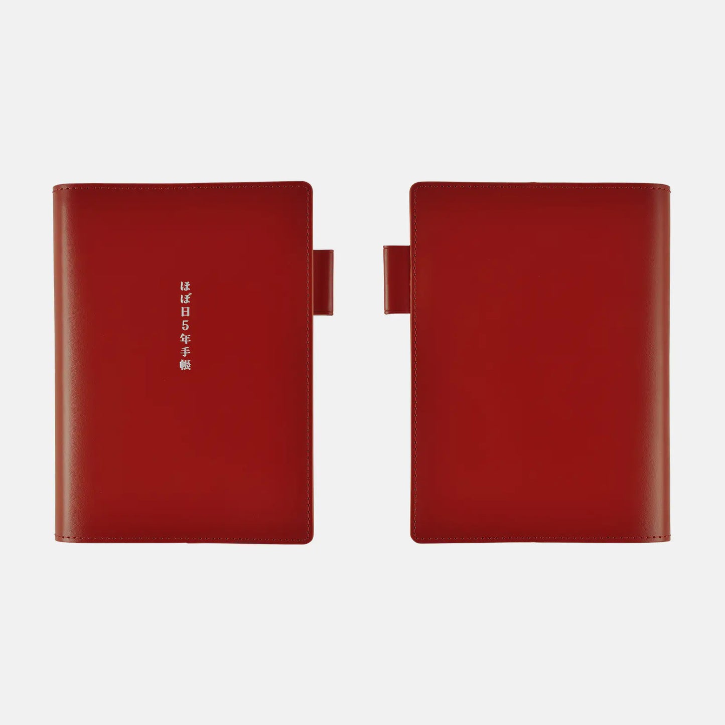 Hobonichi 5-Year Techo Leather Cover (Red) A6 Size (fits 5-Year Techo) (Cover Only)