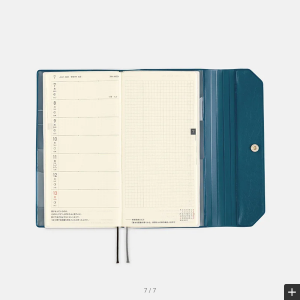 Hobonichi Techo 2025 Alettone (Navy) Weeks Cover (Cover Only)