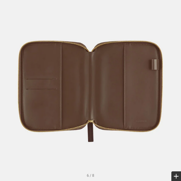 Hobonichi Techo 2025 Taut Zipped (Café au Lait Plaid) A6 Original Size Cover (Cover Only)