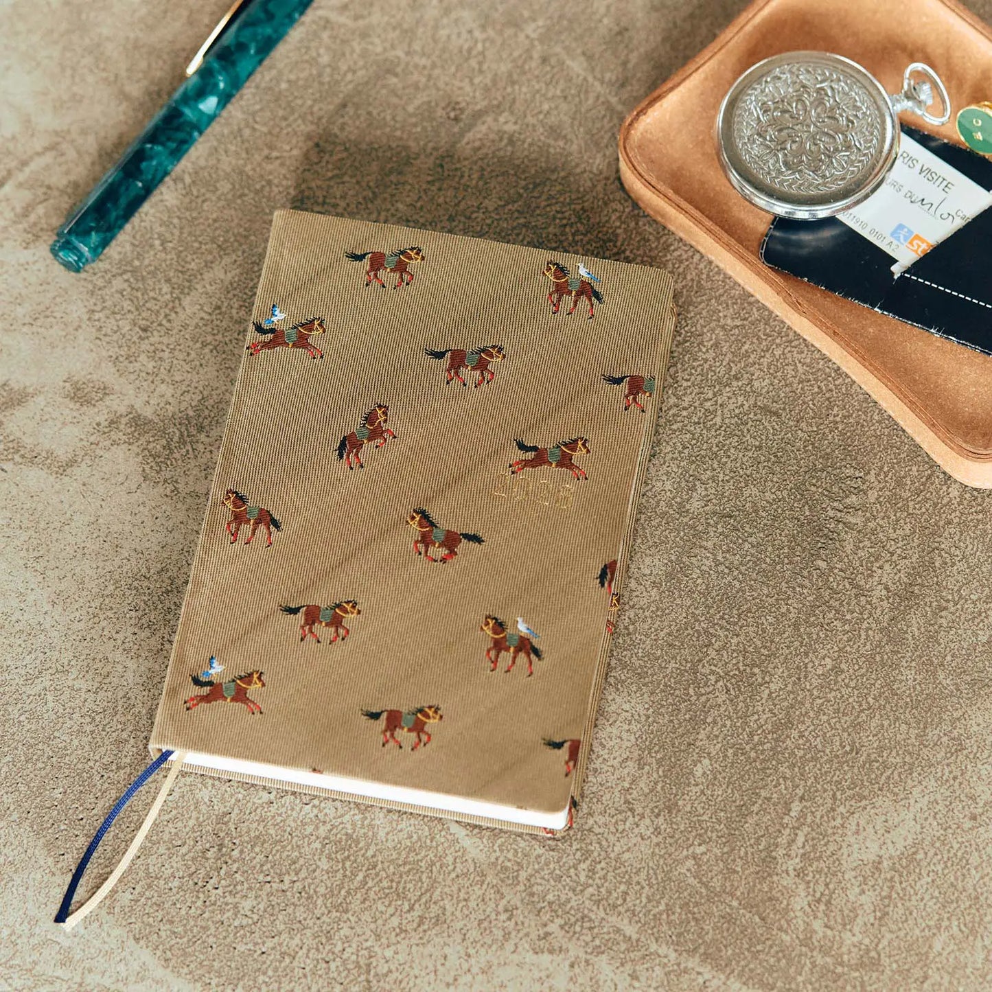 PRE-ORDER Hobonichi Techo 2026 Bow & Tie: Galloping Horses HON  / A6 Size / Daily / Jan start / Mon start - English Edition