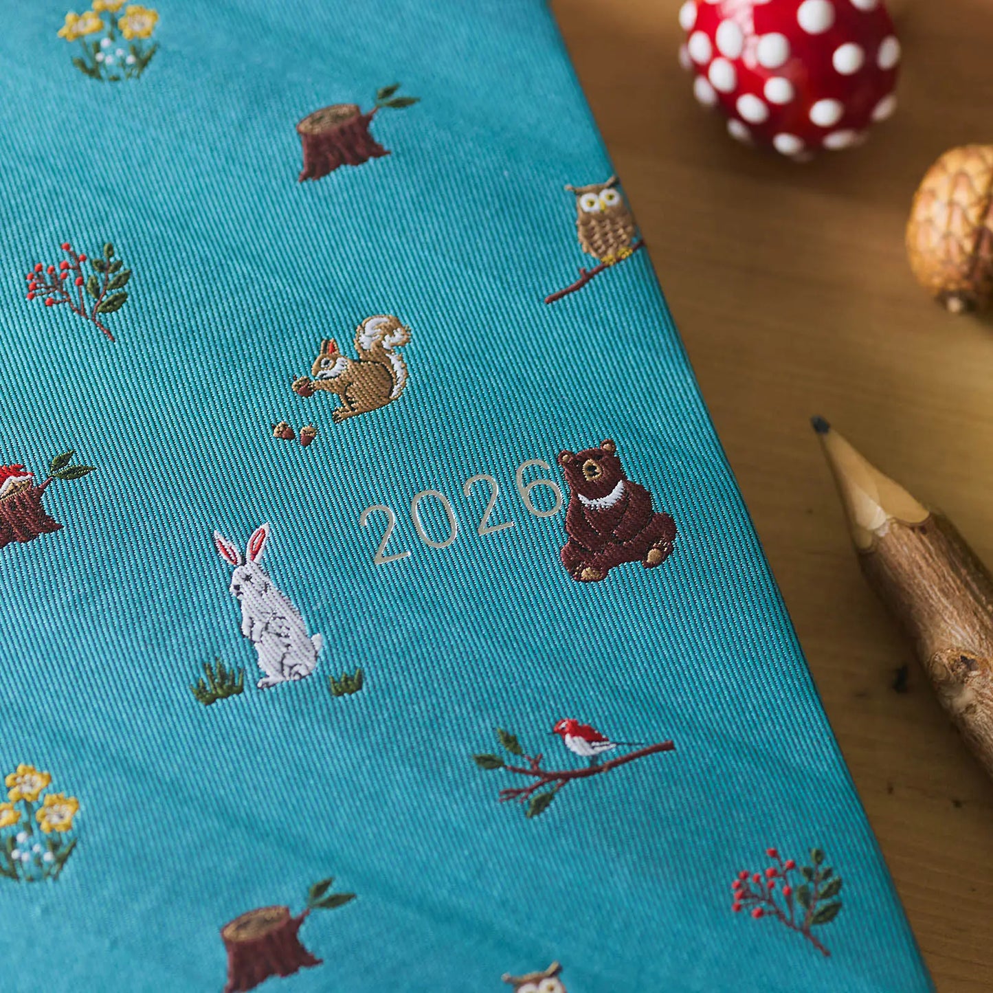 PRE-ORDER Hobonichi Techo 2026 Bow & Tie: In the Forest HON / A5 Size / Daily / Jan start / Mon start - English Edition