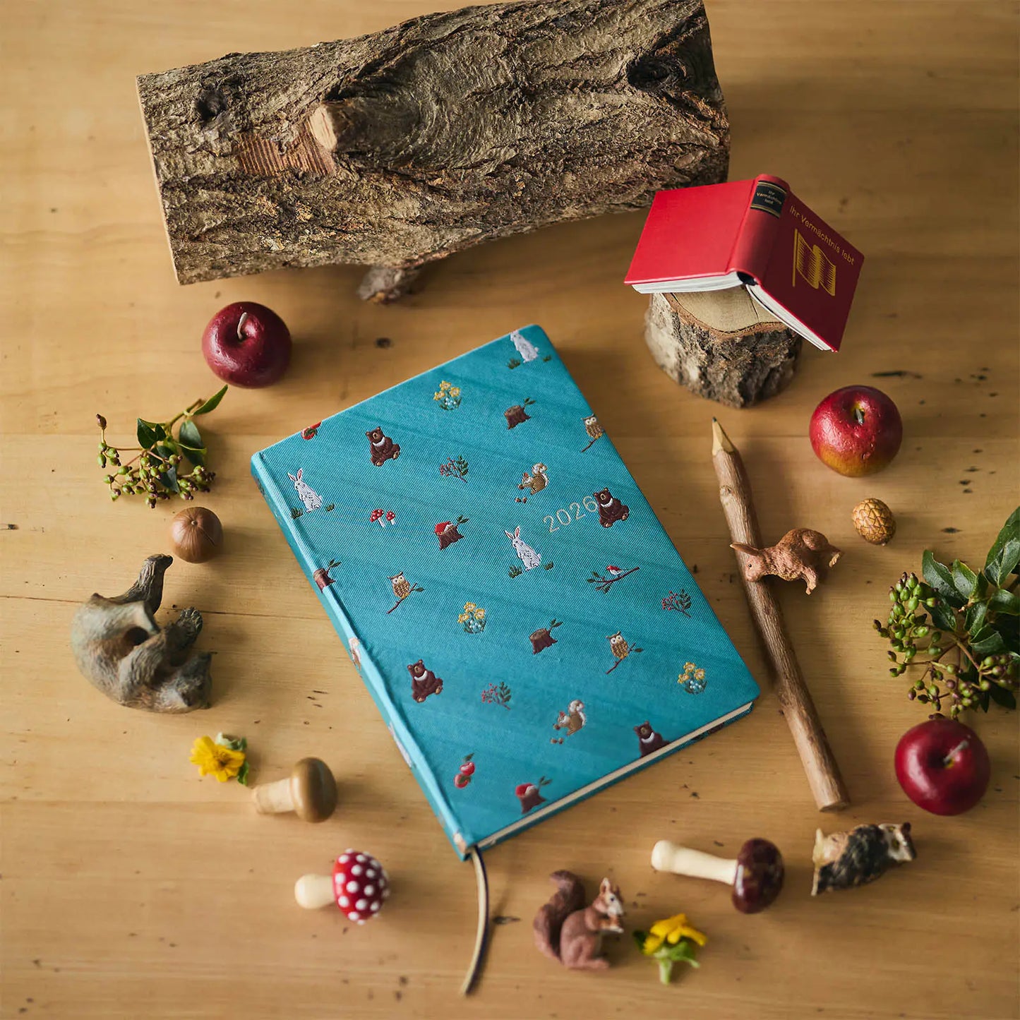 PRE-ORDER Hobonichi Techo 2026 Bow & Tie: In the Forest HON / A5 Size / Daily / Jan start / Mon start - English Edition
