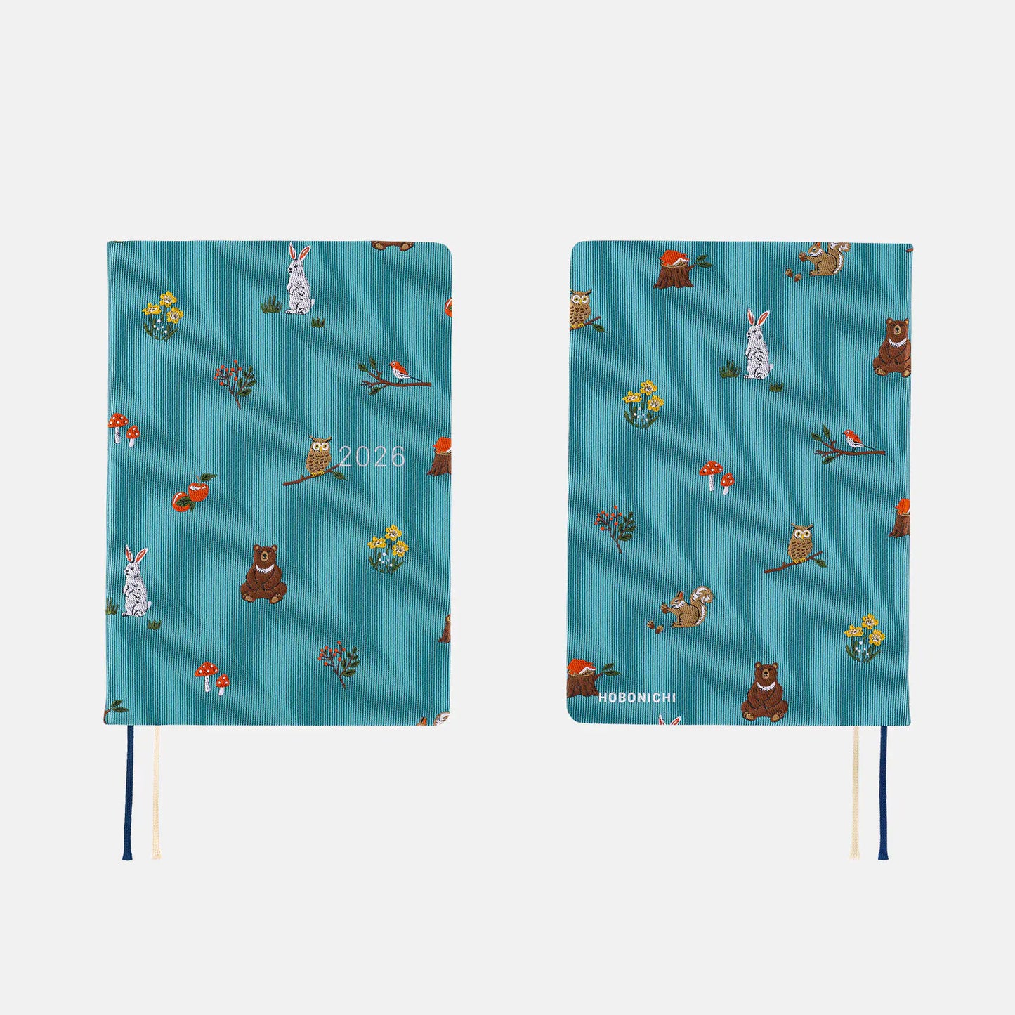 PRE-ORDER Hobonichi Techo 2026 Bow & Tie: In the Forest HON  / A6 Size / Daily / Jan start / Mon start - English Edition