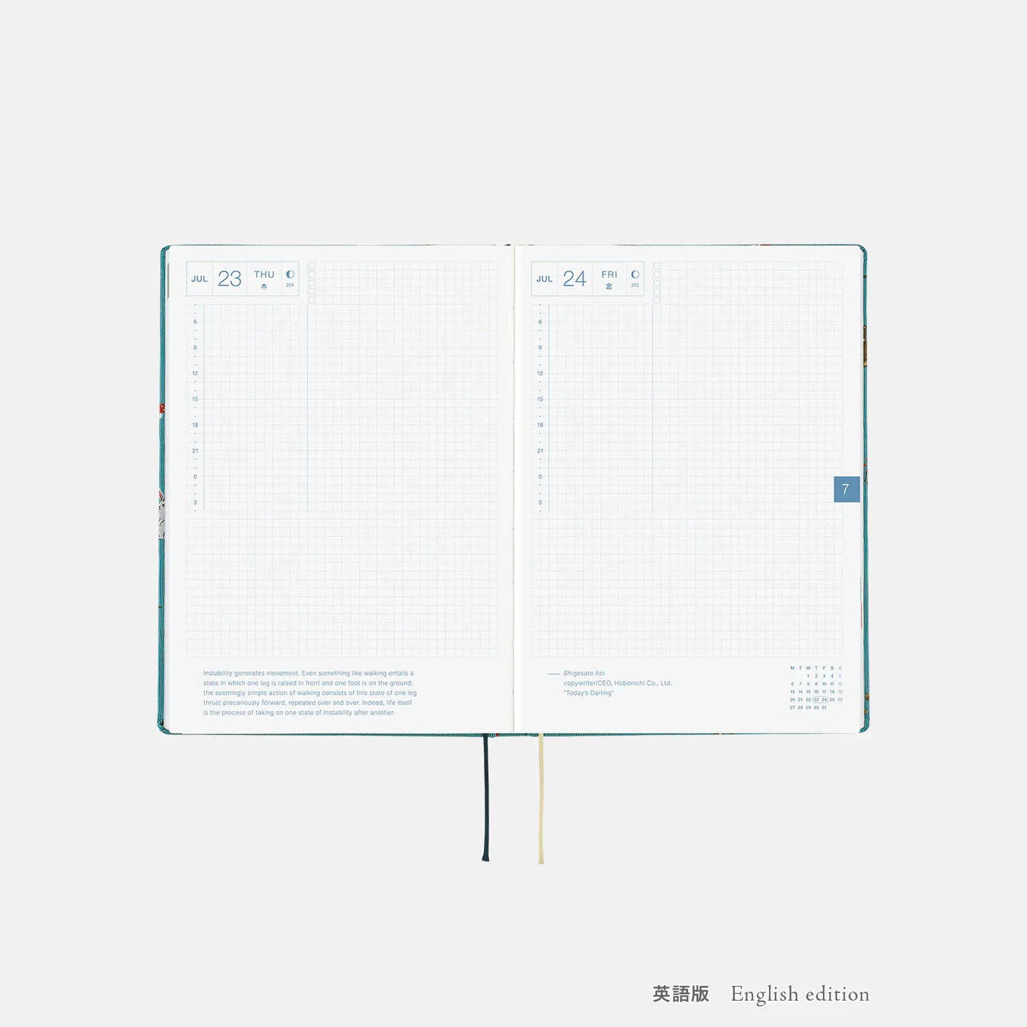 PRE-ORDER Hobonichi Techo 2026 Bow & Tie: In the Forest HON / A5 Size / Daily / Jan start / Mon start - English Edition