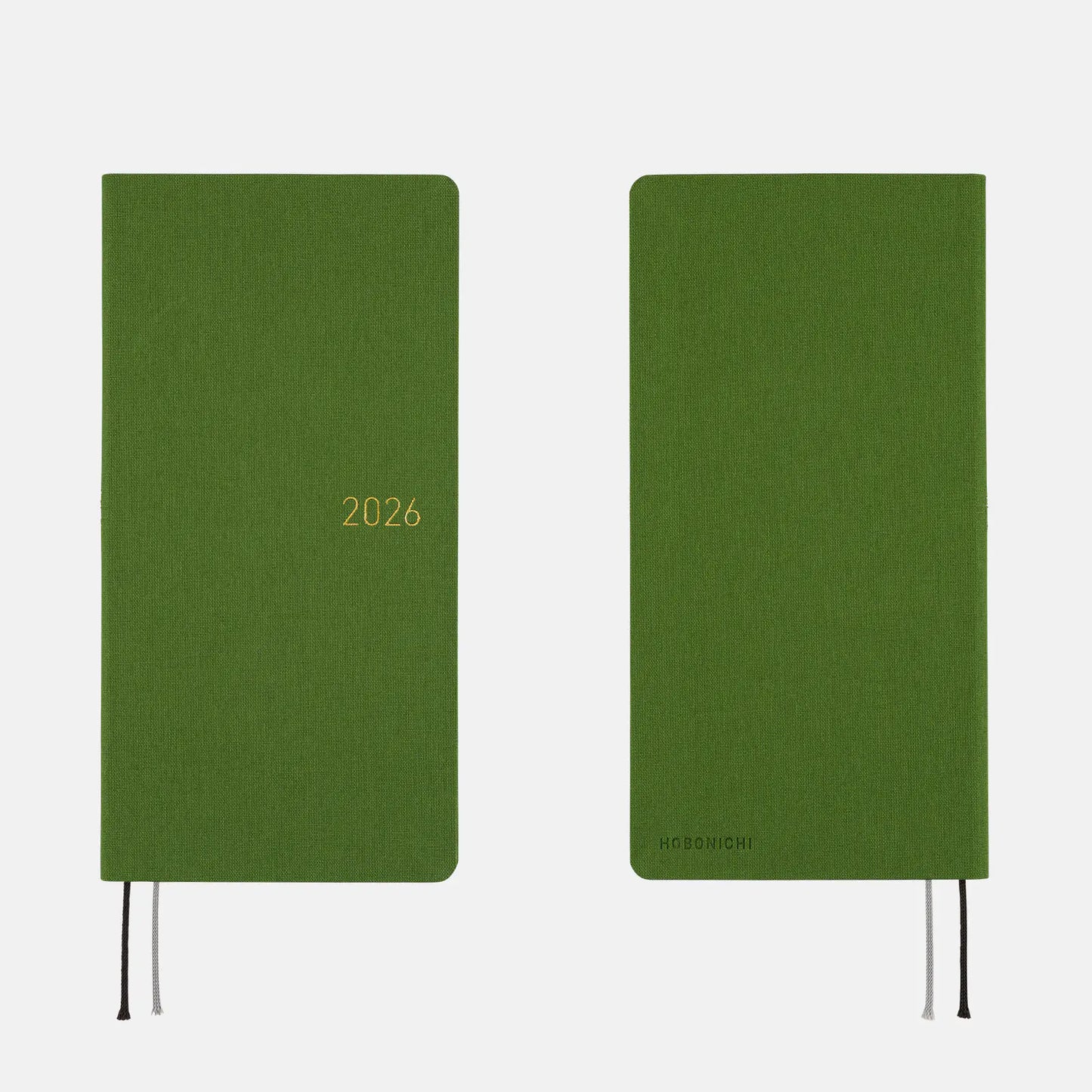 Hobonichi Techo 2026 Colors: Antique Green Weeks Hardcover Book / Weekly Horizontal / Jan start / Mon start - English Edition