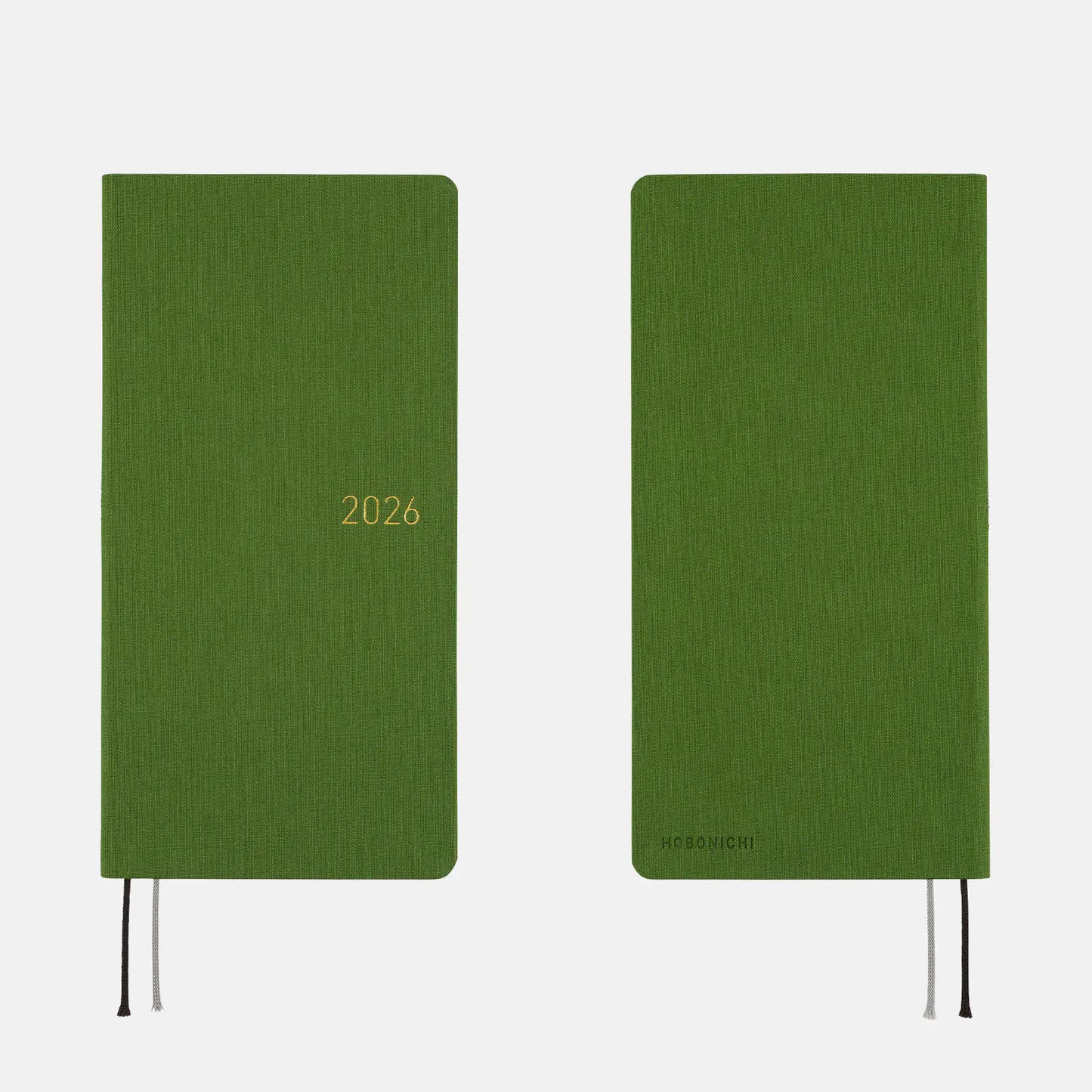 Weeks MEGA, Hobonichi Techo 2026 Colors: Antique Green Weeks Mega Hardcover Book / Weekly Horizontal / Jan start / Mon start - English Edition