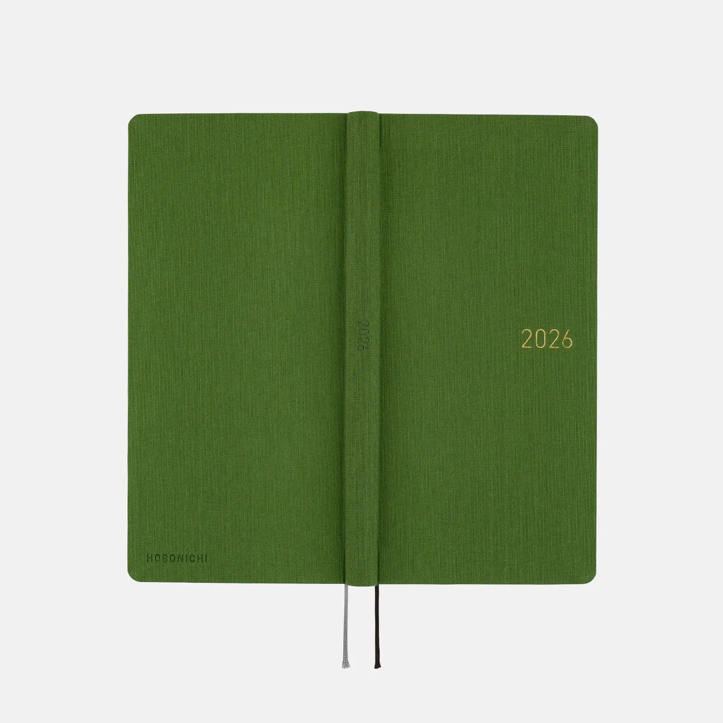 Weeks MEGA, Hobonichi Techo 2026 Colors: Antique Green Weeks Mega Hardcover Book / Weekly Horizontal / Jan start / Mon start - English Edition