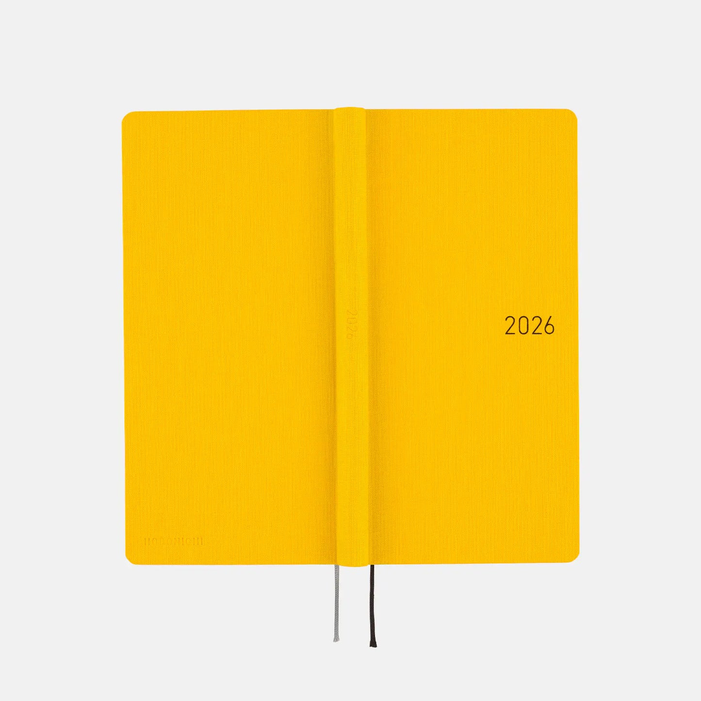 Weeks MEGA, Hobonichi Techo 2026 Colors: Full Moon Yellow Weeks Mega Hardcover Book / Weekly Horizontal / Jan start / Mon start - English Edition
