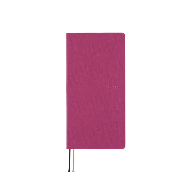 Hobonichi Techo 2026 Colors: Peony Purple Weeks Hardcover Book / Weekly Horizontal / Jan start / Mon start - English Edition