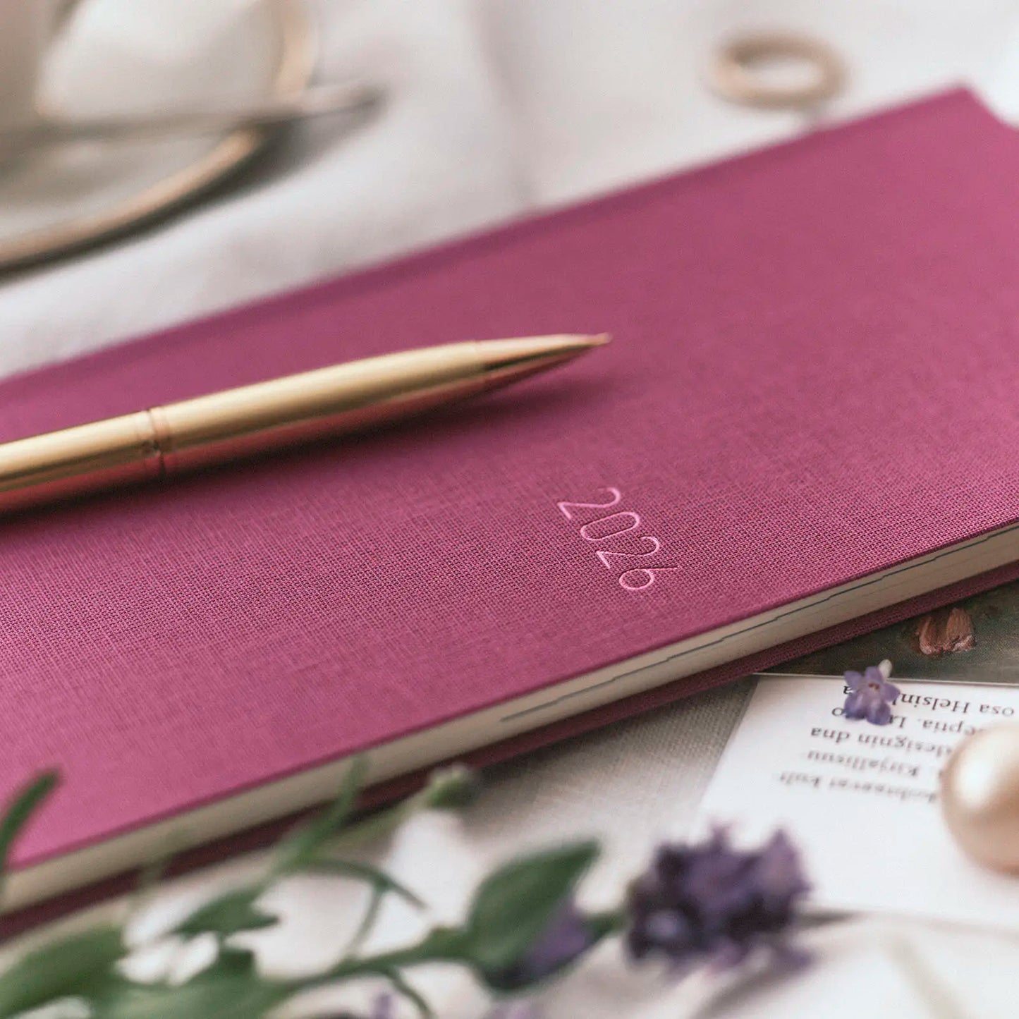 Hobonichi Techo 2026 Colors: Peony Purple Weeks Hardcover Book / Weekly Horizontal / Jan start / Mon start - English Edition