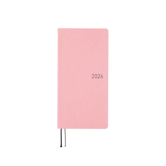 PRE-ORDER Hobonichi Techo 2026 Colors: Strawberry Milk Weeks Hardcover Book / Weekly Horizontal / Jan start / Mon start - English Edition