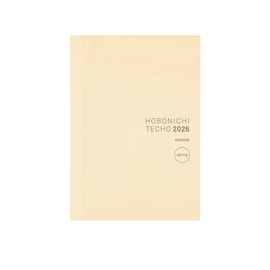 Hobonichi Techo 2026 Spring April Start - Hobonichi Techo 2026 Japanese Cousin Book (April Start) A5 Size / Daily / Apr start / Mon start - Japanese Edition