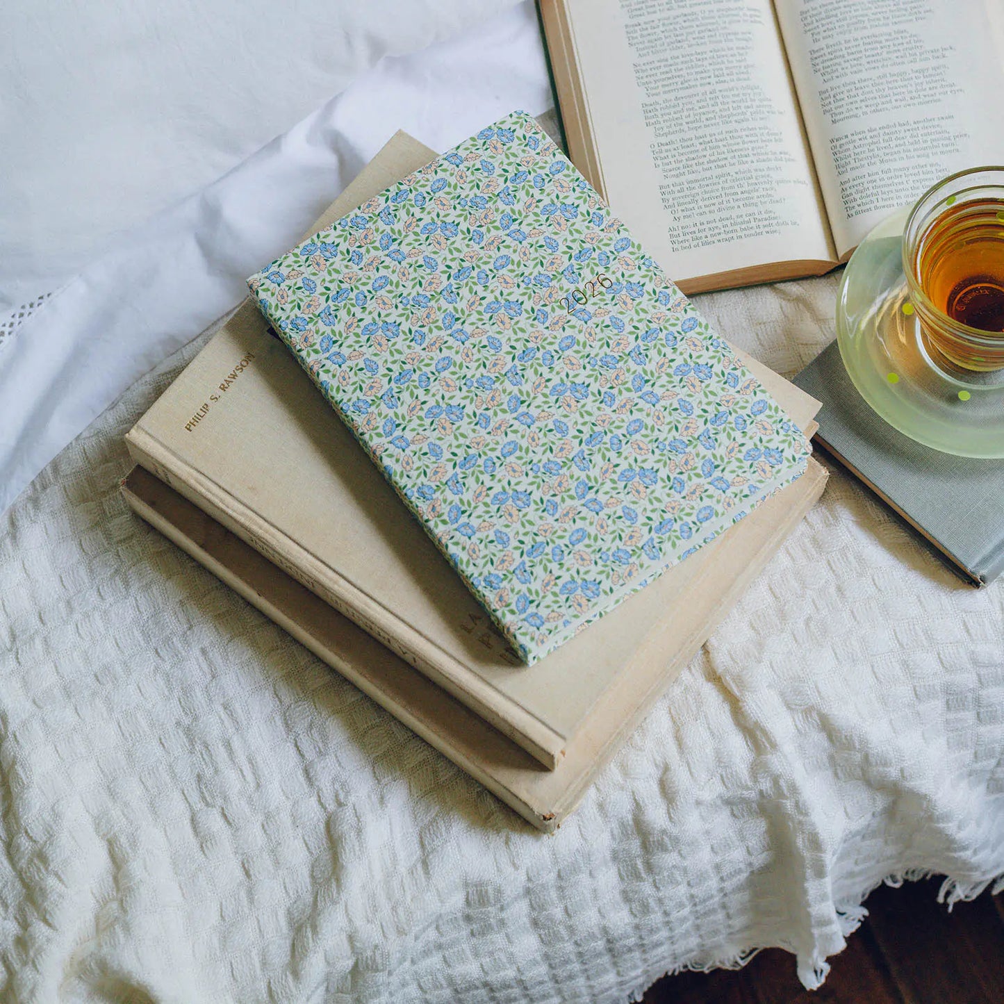 PRE-ORDER Hobonichi Techo 2026 Liberty Fabrics: Sasha Kiora HON / A5 Size / Daily / Jan start / Mon start - English Edition